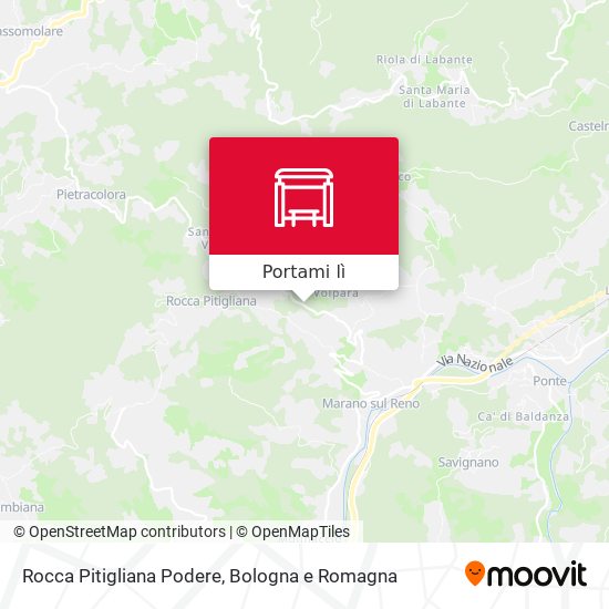 Mappa Rocca Pitigliana Podere