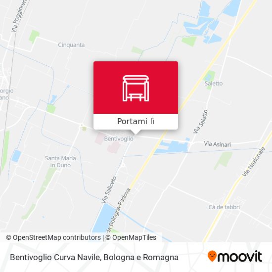Mappa Bentivoglio Curva Navile