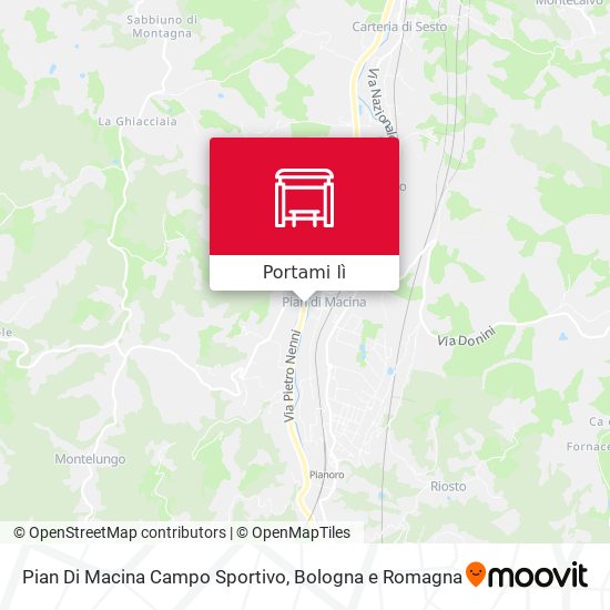 Mappa Pian Di Macina Campo Sportivo