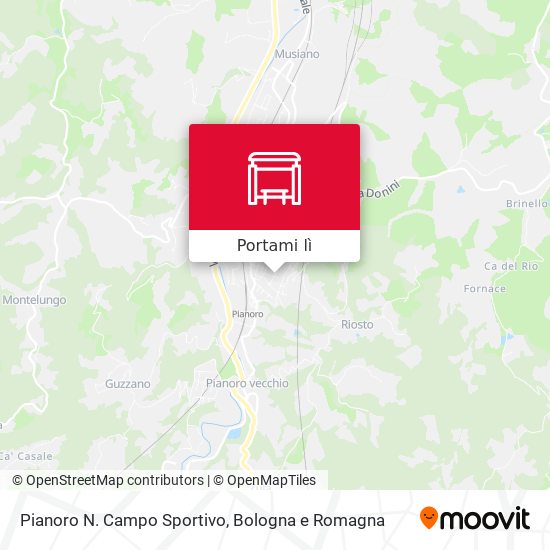 Mappa Pianoro N. Campo Sportivo