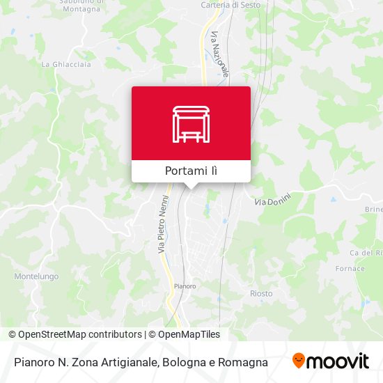 Mappa Pianoro N. Zona Artigianale
