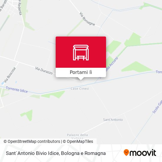 Mappa Sant`Antonio Bivio Idice