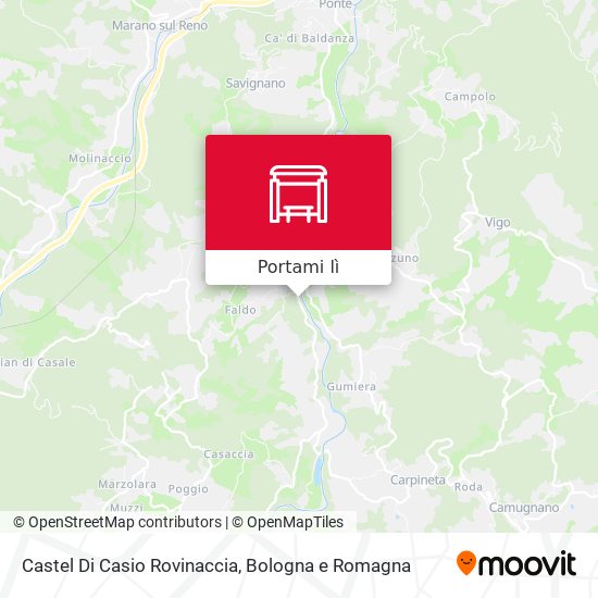 Mappa Castel Di Casio Rovinaccia