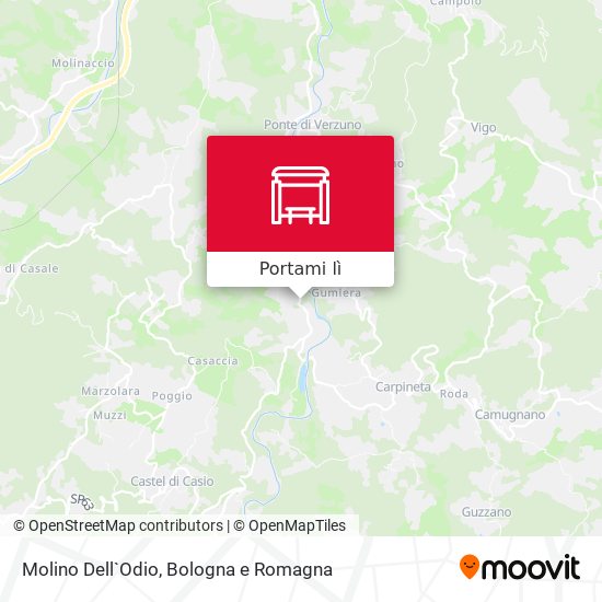 Mappa Molino Dell`Odio