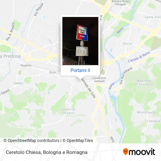 Mappa Ceretolo Chiesa