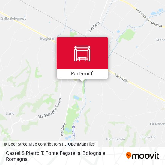 Mappa Castel S.Pietro T. Fonte Fegatella