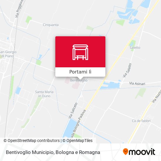 Mappa Bentivoglio Municipio