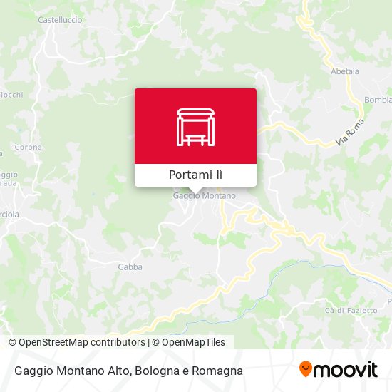 Mappa Gaggio Montano Alto