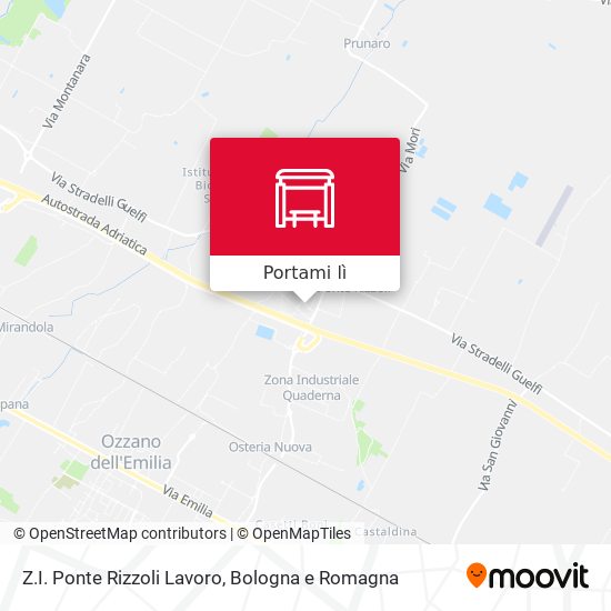 Mappa Z.I. Ponte Rizzoli Lavoro