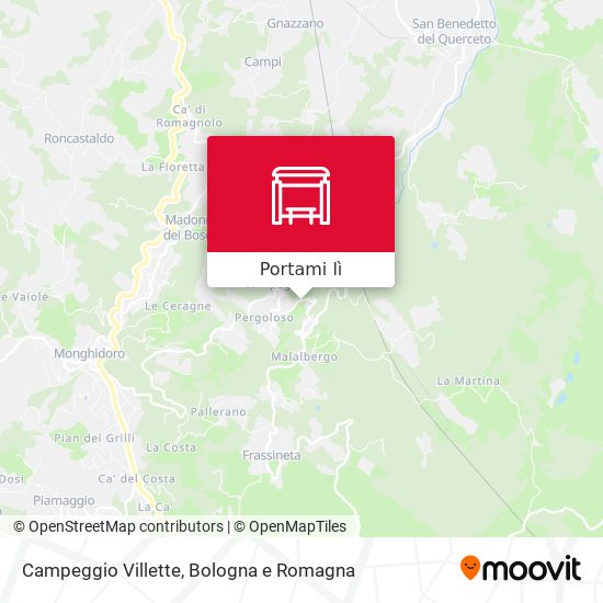 Mappa Campeggio Villette