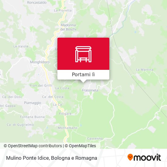 Mappa Mulino Ponte Idice