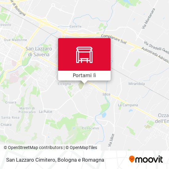 Mappa San Lazzaro Cimitero