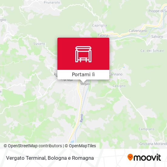 Mappa Vergato Terminal