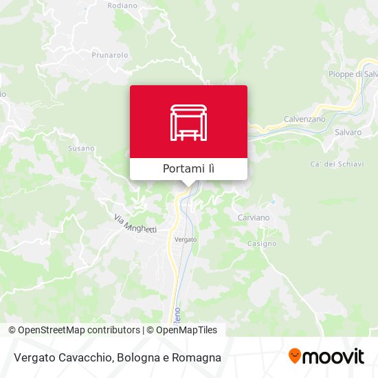 Mappa Vergato Cavacchio