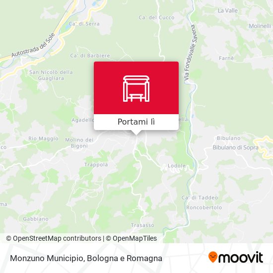Mappa Monzuno Municipio