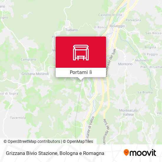 Mappa Grizzana Bivio Stazione