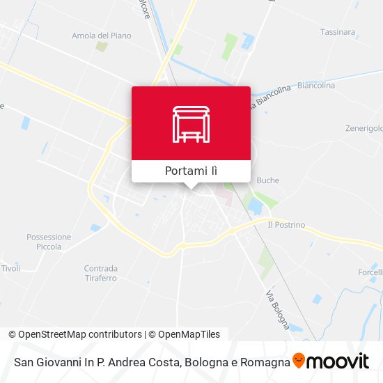 Mappa San Giovanni In P. Andrea Costa