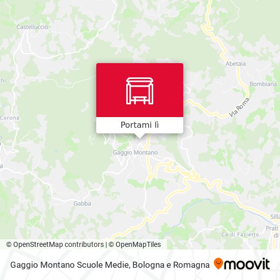 Mappa Gaggio Montano Scuole Medie