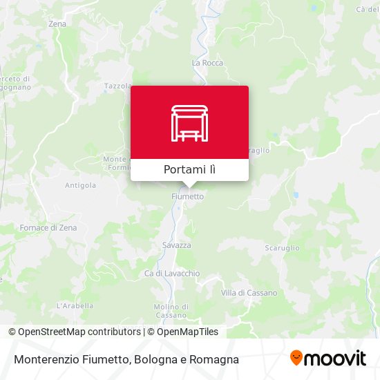 Mappa Monterenzio Fiumetto