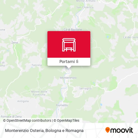 Mappa Monterenzio Osteria