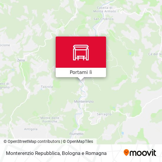 Mappa Monterenzio Repubblica