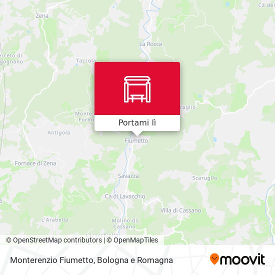 Mappa Monterenzio Fiumetto