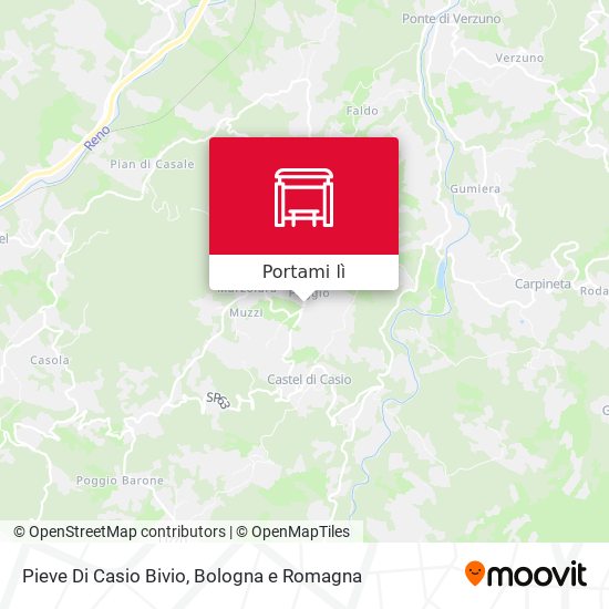Mappa Pieve Di Casio Bivio
