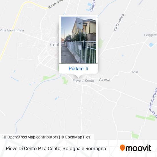 Mappa Pieve Di Cento P.Ta Cento