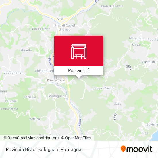 Mappa Rovinaia Bivio