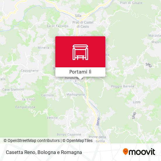 Mappa Casetta Reno