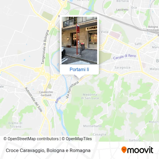 Mappa Croce Caravaggio