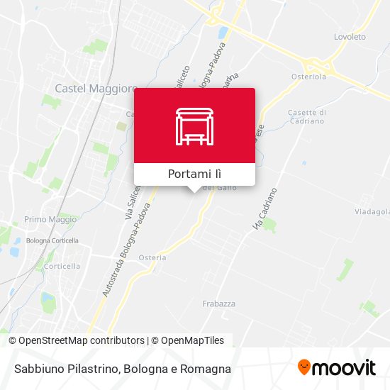 Mappa Sabbiuno Pilastrino