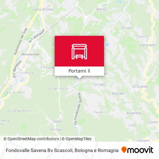 Mappa Fondovalle Savena Bv Scascoli