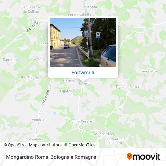 Mappa Mongardino Roma