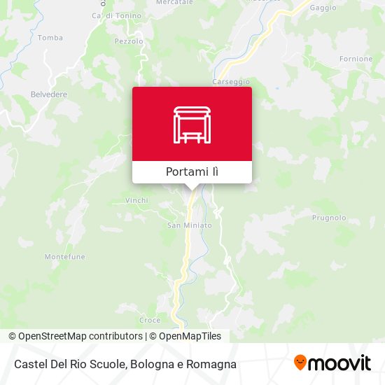 Mappa Castel Del Rio Scuole