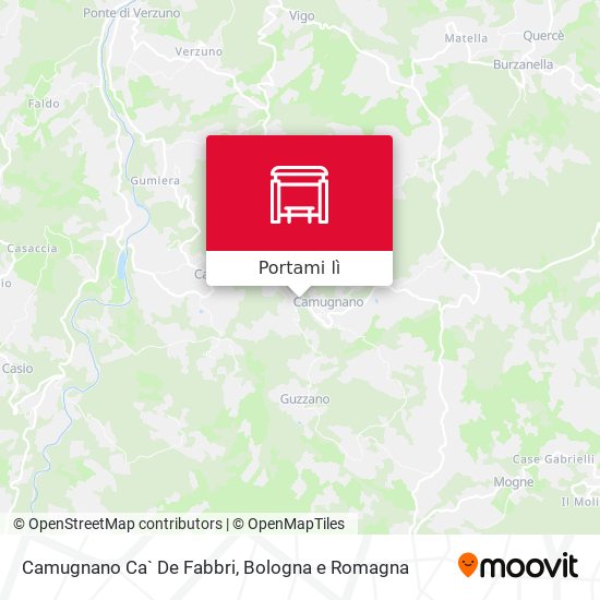 Mappa Camugnano Ca` De Fabbri