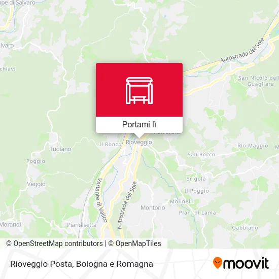 Mappa Rioveggio Posta