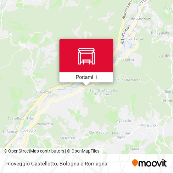 Mappa Rioveggio Castelletto