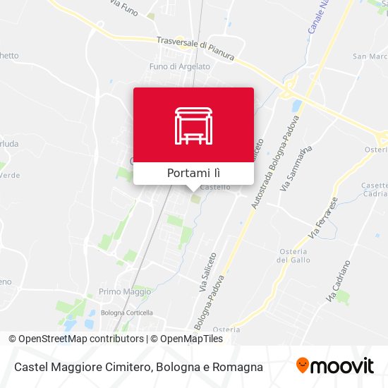 Mappa Castel Maggiore Cimitero