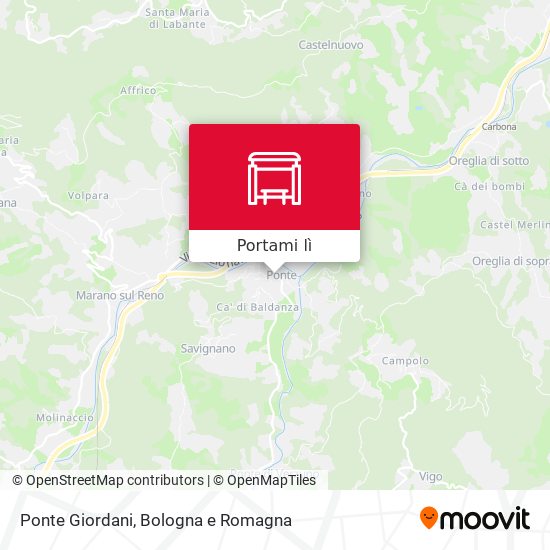 Mappa Ponte Giordani