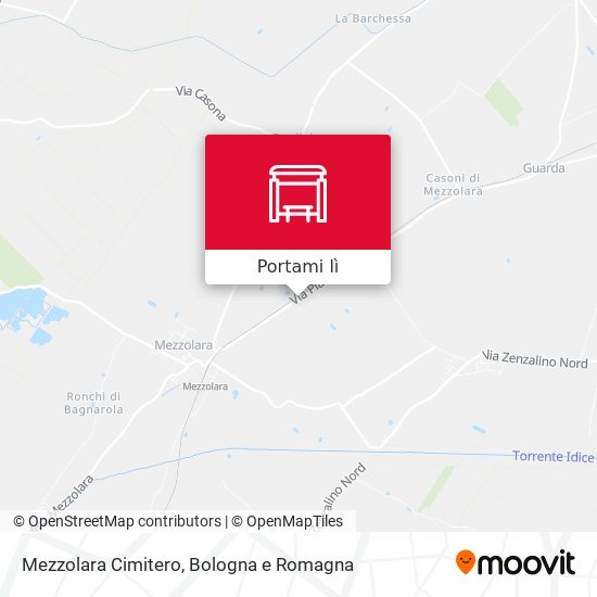 Mappa Mezzolara Cimitero