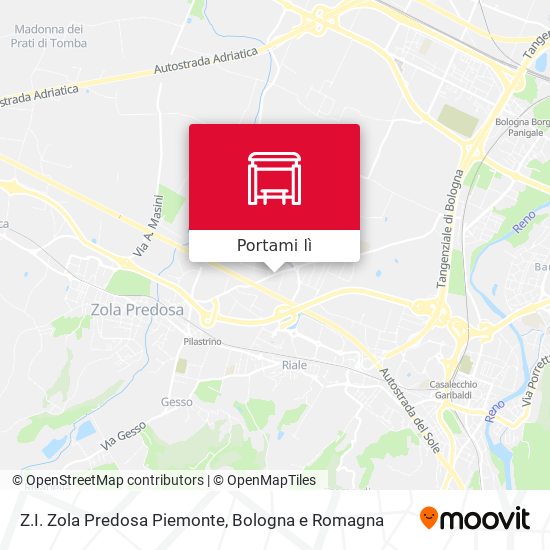 Mappa Z.I. Zola Predosa Piemonte