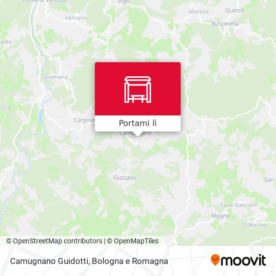 Mappa Camugnano Guidotti