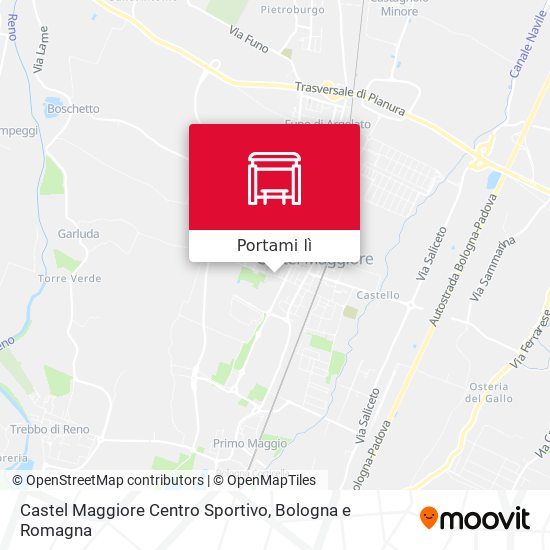 Mappa Castel Maggiore Centro Sportivo