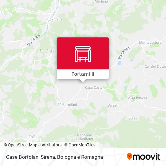 Mappa Case Bortolani Sirena