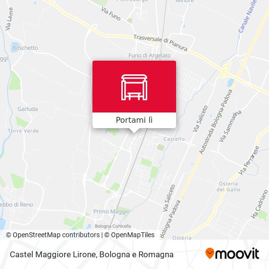 Mappa Castel Maggiore Lirone
