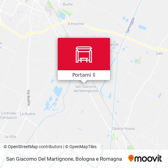 Mappa San Giacomo Del Martignone