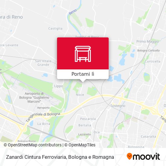 Mappa Zanardi Cintura Ferroviaria
