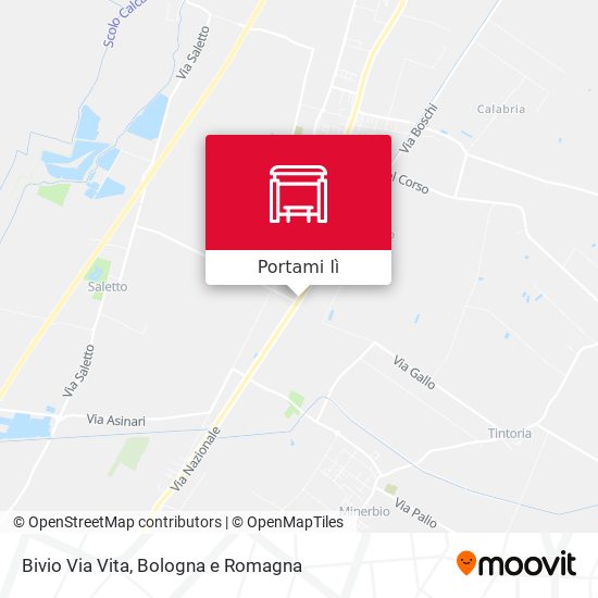 Mappa Bivio Via Vita