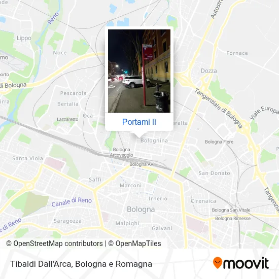 Mappa Tibaldi Dall'Arca